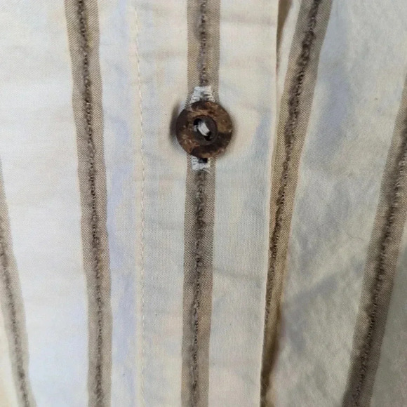 by Fredrick Striped Button Front Shirt - 14 - Picture 3 of 4